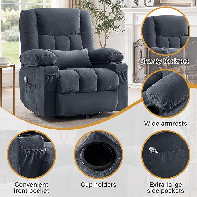 Swivel Recliner Chair for Adults - Image 7