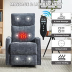 Trustyue Swivel Rocker Recliner Chair, 360° Swivel Recliner - Image 4