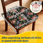 AAAAAcessories D-Shaped Chair Cushions, Machine-Washable Cover, Night-Blooming - Image 2