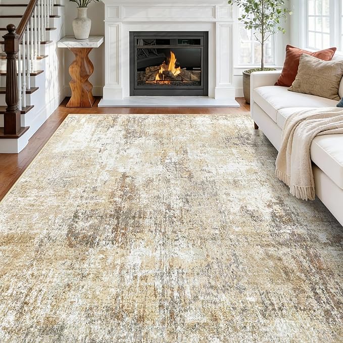 RELEANY Washable Area Rugs 5'x8' Non-Slip Modern Abstract Soft - Image 9