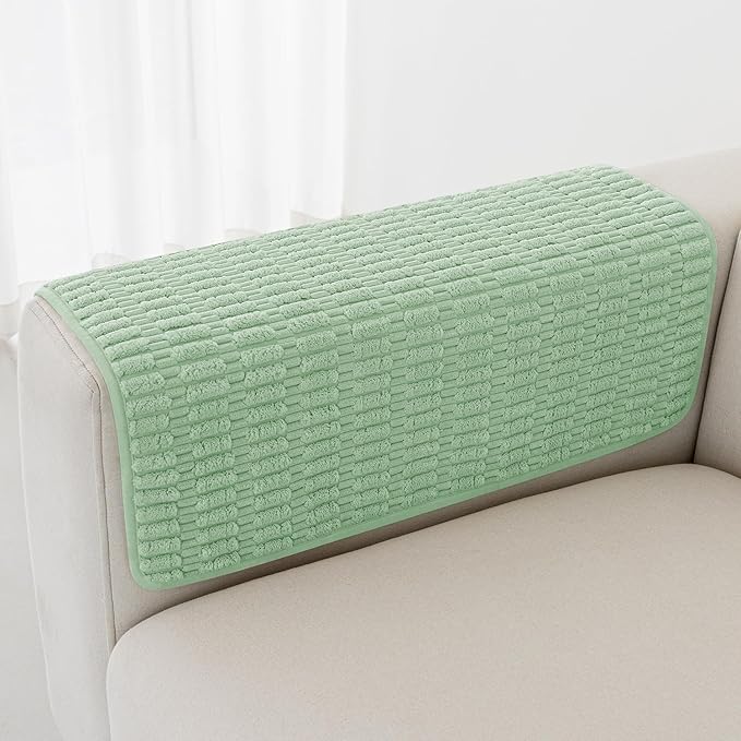 Foxdecor Couch Arm Cover Sofa Armrest Cover Armchair Covers, Anti-Slip Couch by Unknown