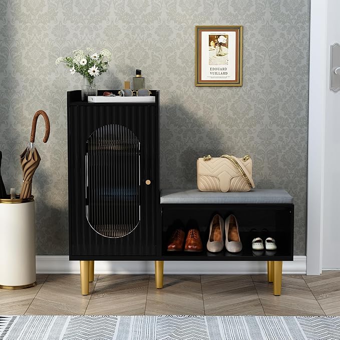 HLR Storage Bench Set of 2, L-Shaped Storage Cabinet - Image 8