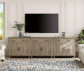 WAMPAT Farmhouse TV Stand for 100 Inch TV, 3-in-1 TV Console Table for by WAMPAT
