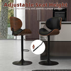 civama Bar Stools Set of 4 for Kitchen Counter, Adjustable Bar Height Chairs - Image 3
