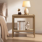 SICOTAS Rattan Nightstands Set of 2 Bedside Table - Image 10