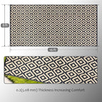 SAND MINE Reversible Mats, Plastic Straw Rug, Modern Area Rug, Large Floor Mat - Image 2