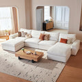 Cloud Couch Sectional 146.5'' Oversized Modular Deep Seat Sofa U Shaped Comfy by VORTHIOHOME
