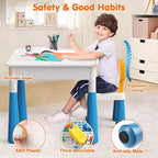 arscniek Toddlers Activity Table 7 in 1 Kids Activity Tables and 4 Chairs - Image 6