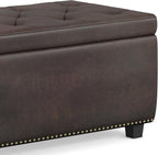 SIMPLIHOME Hamilton Storage Ottoman - Image 11