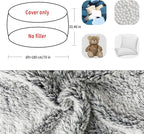 YudouTech (No Filler Bean Bag Chair Cover Without Filler, Big Round Soft Fluffy - Image 2