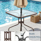 Arlopu 5 Piece Outdoor Patio Dining Set, Porch Furniture - Image 6