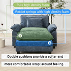 Oprisen 53" Modular Sectional Sofa, Comfy Cloud Couch Sectional Sofa - Image 3