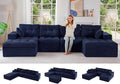 MAXYOYO 132" U Shaped Modular Sectional Sofa by MAXYOYO
