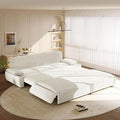 KEIKI 94.5" King-Size 3-in-1 Convertible Sleeper Sofa, Oversized Pull-Out Couch by KEIKI