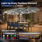 SUPERJARE 13ft Outdoor Patio Umbrella - Image 2