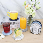 Blue Coaster, Drink Coasters, 8 PackCup Coasters, Kitchen Table Decor, Table - Image 6