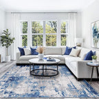 RELEANY Washable Area Rugs 9'x12' Non-Slip Modern Abstract Soft - Image 3