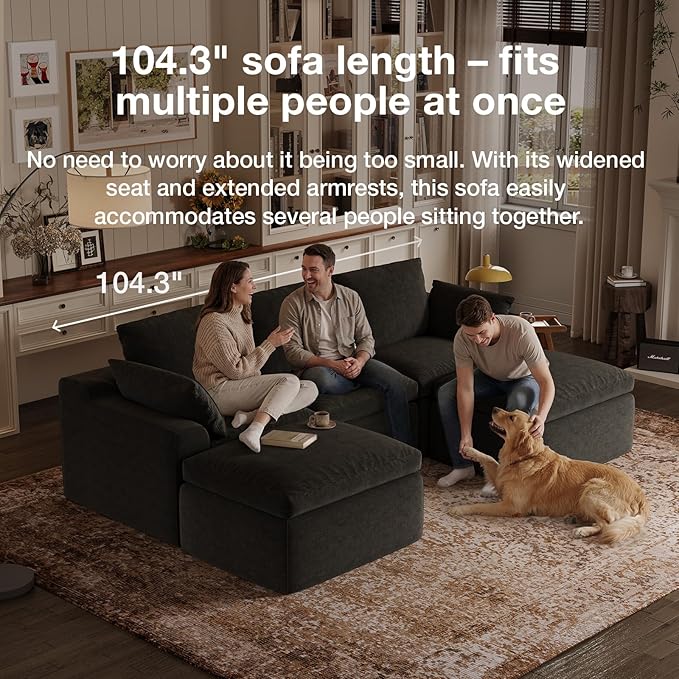 Novilla Modular Cloud Couch, Modern Sectional Sofa - Image 17