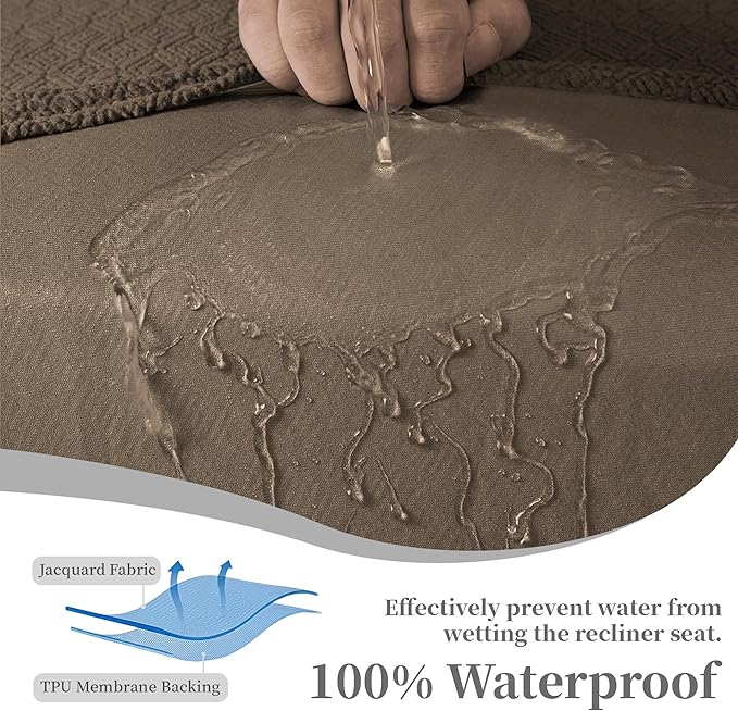 100% Waterproof Sectional Recliner Couch Covers - Image 4