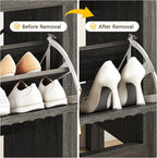 YOMILUVE Shoe Cabinet Storage for Entryway, Fluted Shoe Cabinet - Image 5
