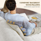 122" L Shaped Convertible Modular Couch, Cloud Couch Sectional - Image 5