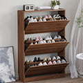 BORNOON Shoe Cabinet with 3 Flip Drawers, Slim Narrow Shoe Storage Cabinet by BORNOON