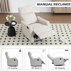 Trustyue Swivel Rocker Recliner Chair, 360° Swivel Recliner - Image 7