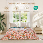 LUTBM Boho Throw Blanket for Bed Cotton Blankets Twin Size for Bedroom Living - Image 2