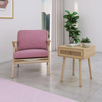 Atlantic Loft & Luv Remy Boho Mid-Century Natural Storage Drawer, Finish Rattan - Image 9