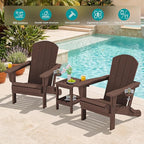 SERWALL Adirondack Chair with Cup Holders - Image 2