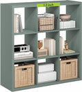 Furinno Cubicle Book Shelf, 9-Cube Bookshelf, Extra Thick Frame Reversible by Furinno-FitsYourSpaceFitsYourBudget