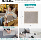 Couch Arm Covers, Couch Covers, Non-Slip Lace Armrest Covers, Headrest/Backrest - Image 3