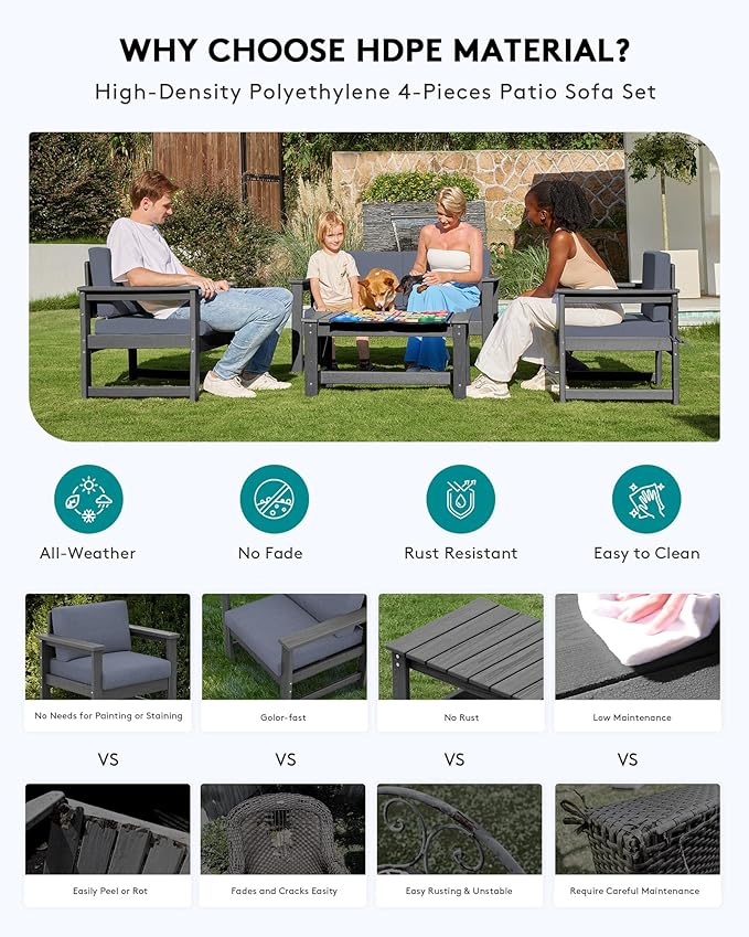 SERWALL 2 Pieces Single Cushioned Sofa Armchair - Image 4