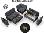 Vipbear 86" Modular Sectional Sleeper Sofa - Image 3