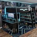 Full Size Wood Esports Loft Bed by Unknown