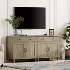 WAMPAT Farmhouse TV Stand for 75 inch TV - Image 2