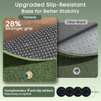 Ophanie Round Rug 5Ft Grey Green Circle Area Rug, Fluffy Fuzzy Bedroom Carpet - Image 4