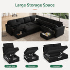 HONBAY Modular Sectional Sleeper Sofa - Image 5