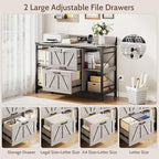 44" File Cabinet, Lateral Filing Cabinet - Image 3