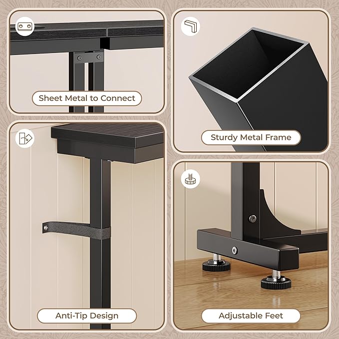 Huuger 110.2 Inch Behind Couch Table - Image 9