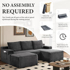 96" Sectional Couches for Living Room Cloud Couch Sofa - Image 6