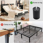 12 Inch Bed Legs Replacement for Adjustable Bed Frame Base, Felt Bottom Protect - Image 3