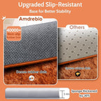Amdrebio Burnt Orange Large Round Rugs 7Ft - Image 6