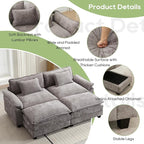 Oprisen 86" Modular Sectional Sofa, Comfy Cloud Couch Sectional Sofa - Image 6