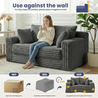 3-in-1 Convertible Sofa Bed: Boneless Loveseat Sleeper & Folding Couch Bed - Image 7