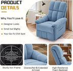 Korser Recliner Chair, Swivel Rocker Recliner Chair - Image 5