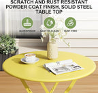 3-Piece Folding Bistro Set, Outdoor Patio Furniture Set - Image 5