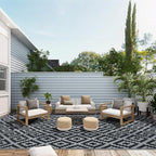 SAND MINE Waterproof Outdoor Rug 10x20 ft, Plastic Reversible Rug, Modern Area - Image 6