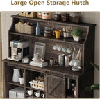 55 Inch Farmhouse Coffee Bar Cabinet - Image 4