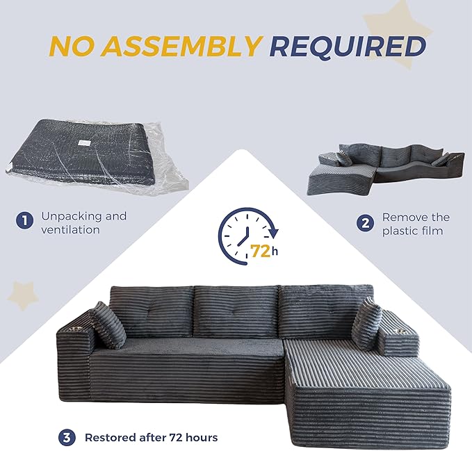 MAXYOYO 104" Modular Sectional Couch - Image 6